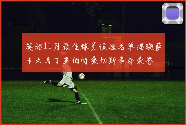英超11月最佳球员候选名单揭晓萨卡大马丁罗伯特桑切斯争夺荣誉